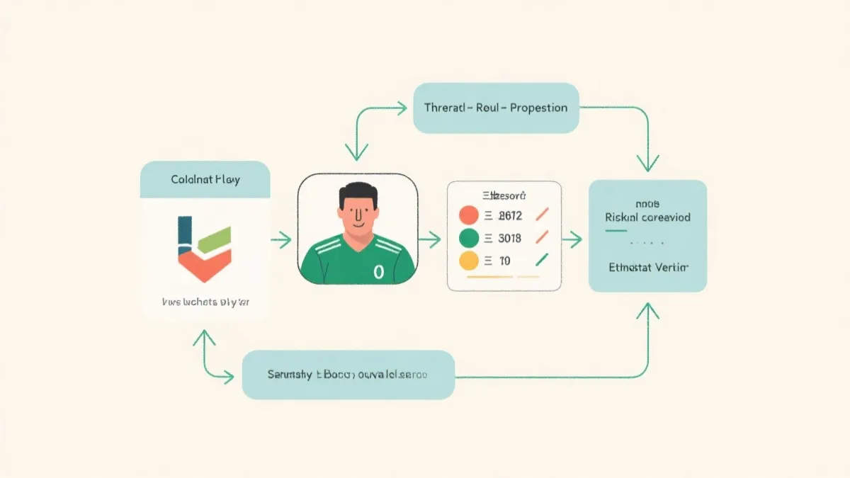 世界杯数据选王流程图：候选池、三维评分、风险校正、淘汰赛放大
